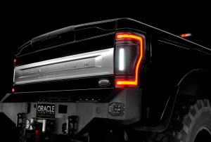 Ford F-350 LED Tail Lights - Rear - ORACLE Lighting - Flush Mount, Black Series - Black - `17-`22